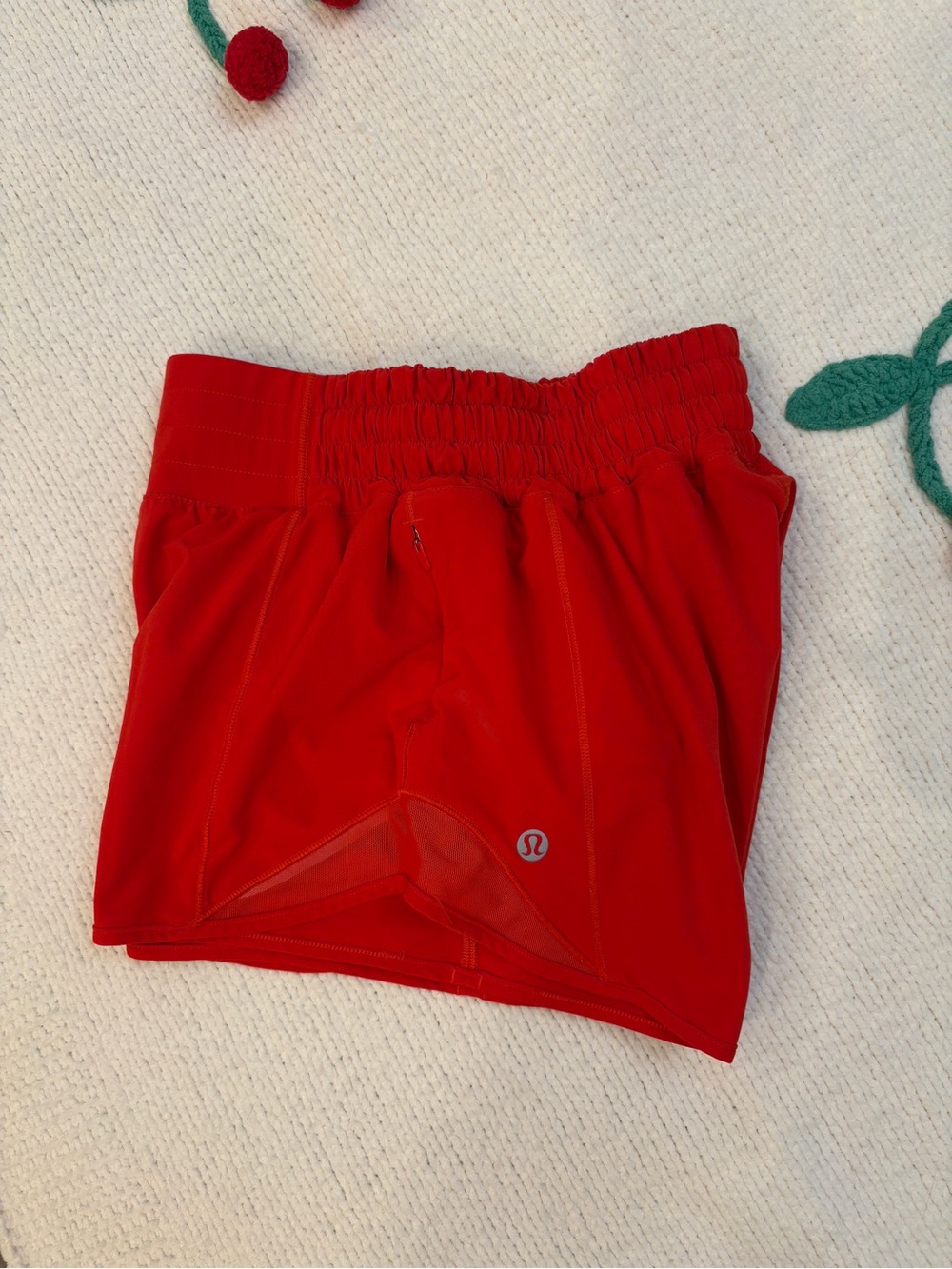 Lululemon Red Orange Hotty Hot Shorts 🫧 - Picture 5 of 7